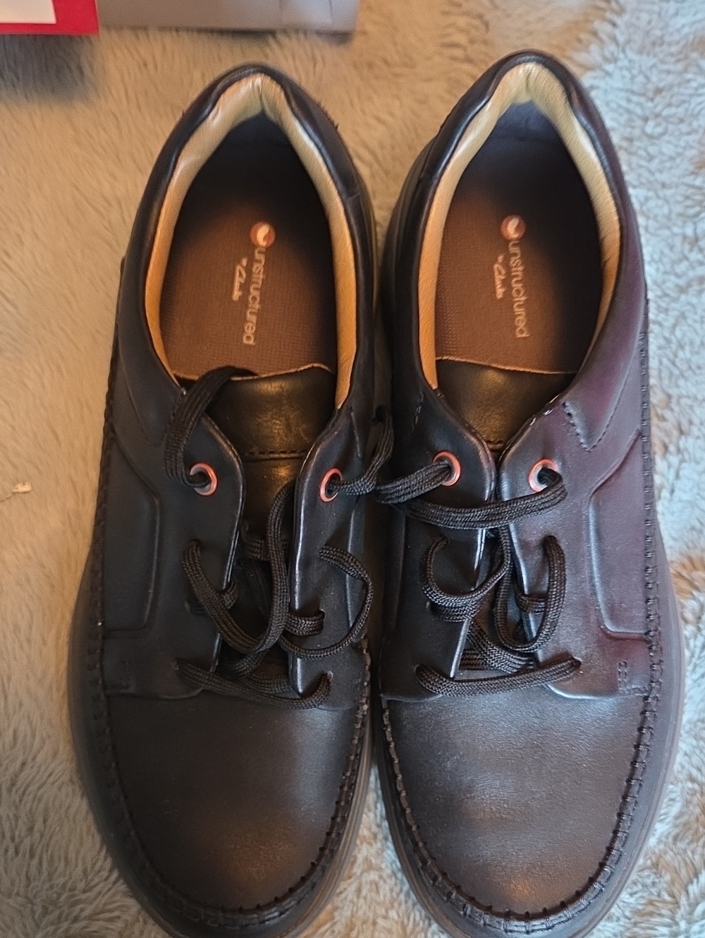 Cark's Unstructure Men’s Lace-Up Casual Loafers in Dark Black